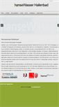 Mobile Screenshot of hansewasser-hallenbad.de